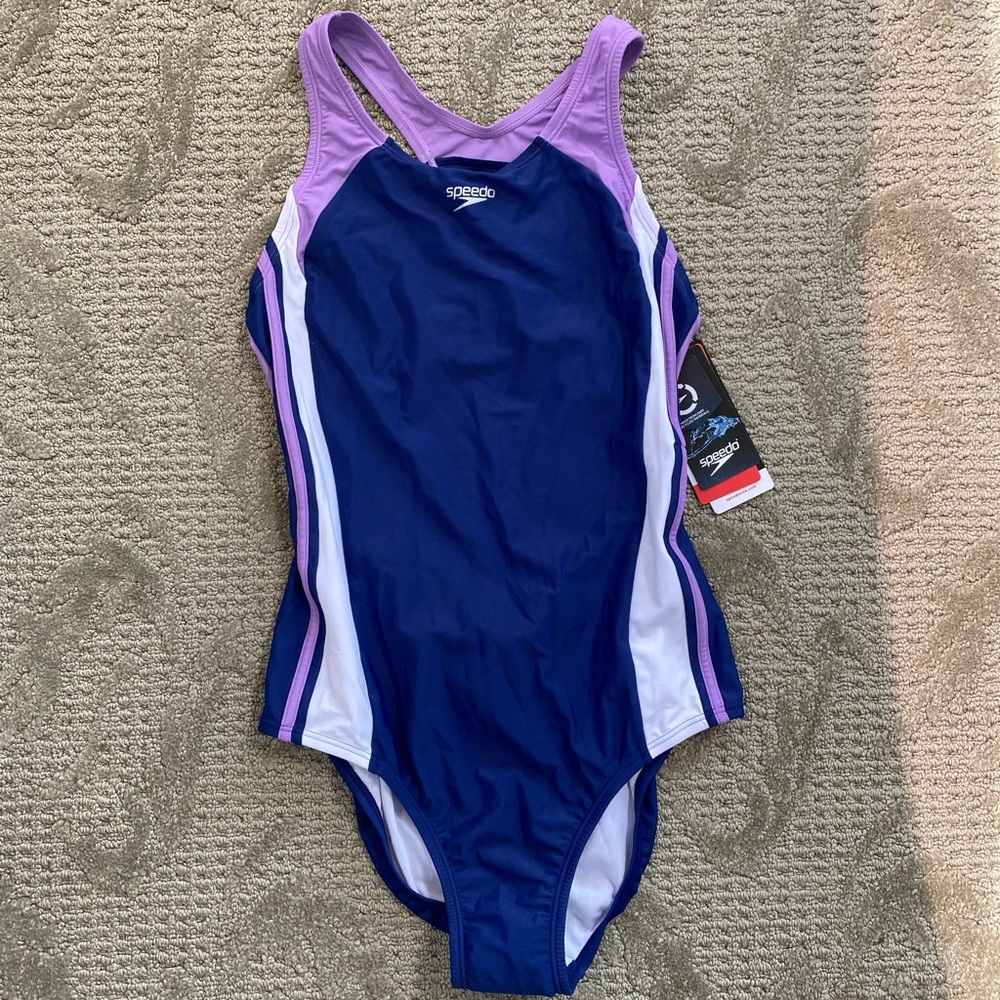 Speedo Kids Swim Suit - Blue and Purple